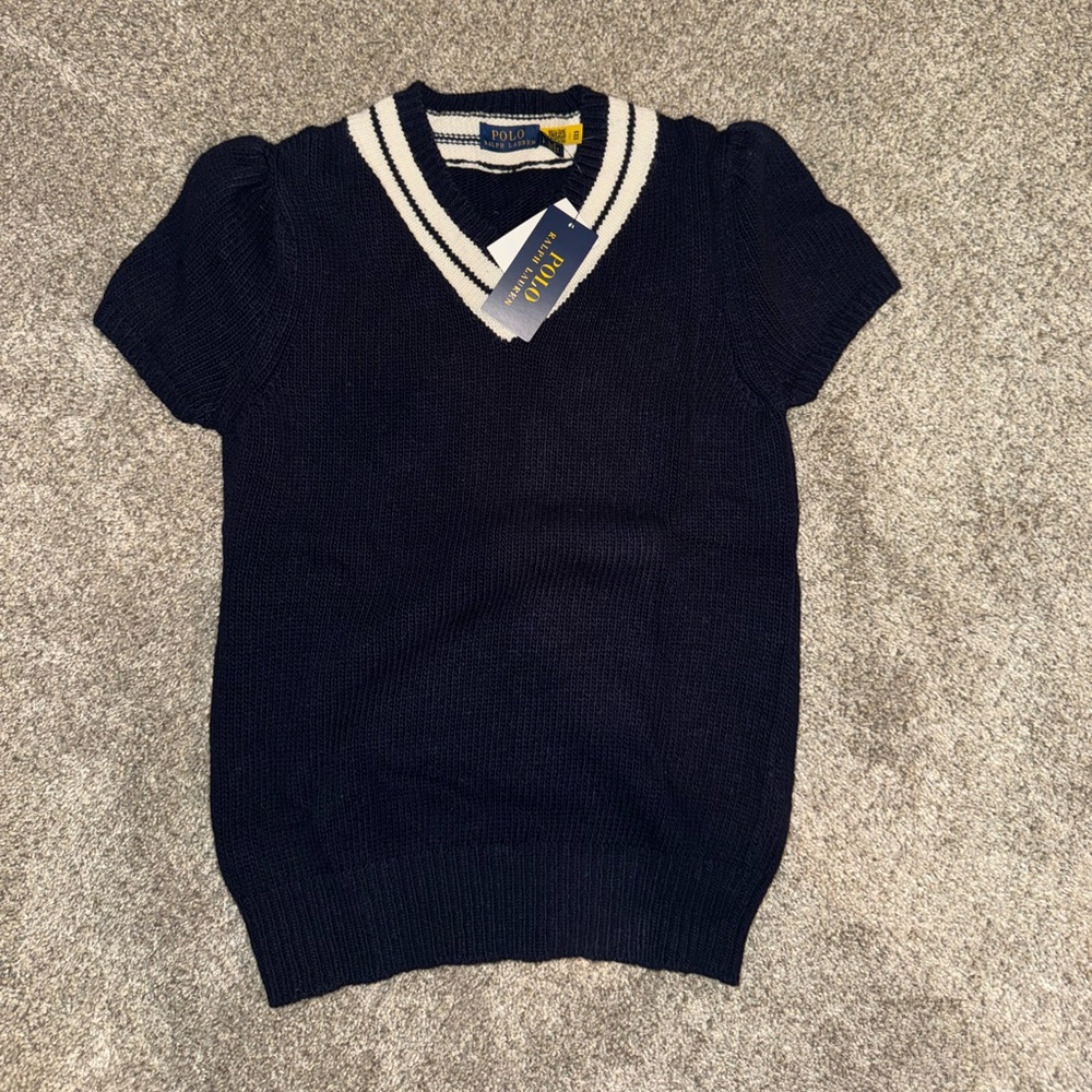 Polo Short Sleeve Sweater